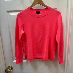 J. Crew Neon Pink Crewneck Sweater